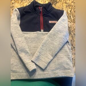 Vineyard Vines Boys 4T  Gray Shep and Navy Pullover Used good shape
